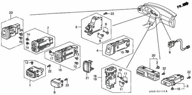 Switch for 2000 Acura TL #0
