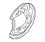 4M0615611C - Brakes: Backing Plate for Audi: Q7, Q8, RS Q8, RS6 Avant, SQ7, SQ8 Image