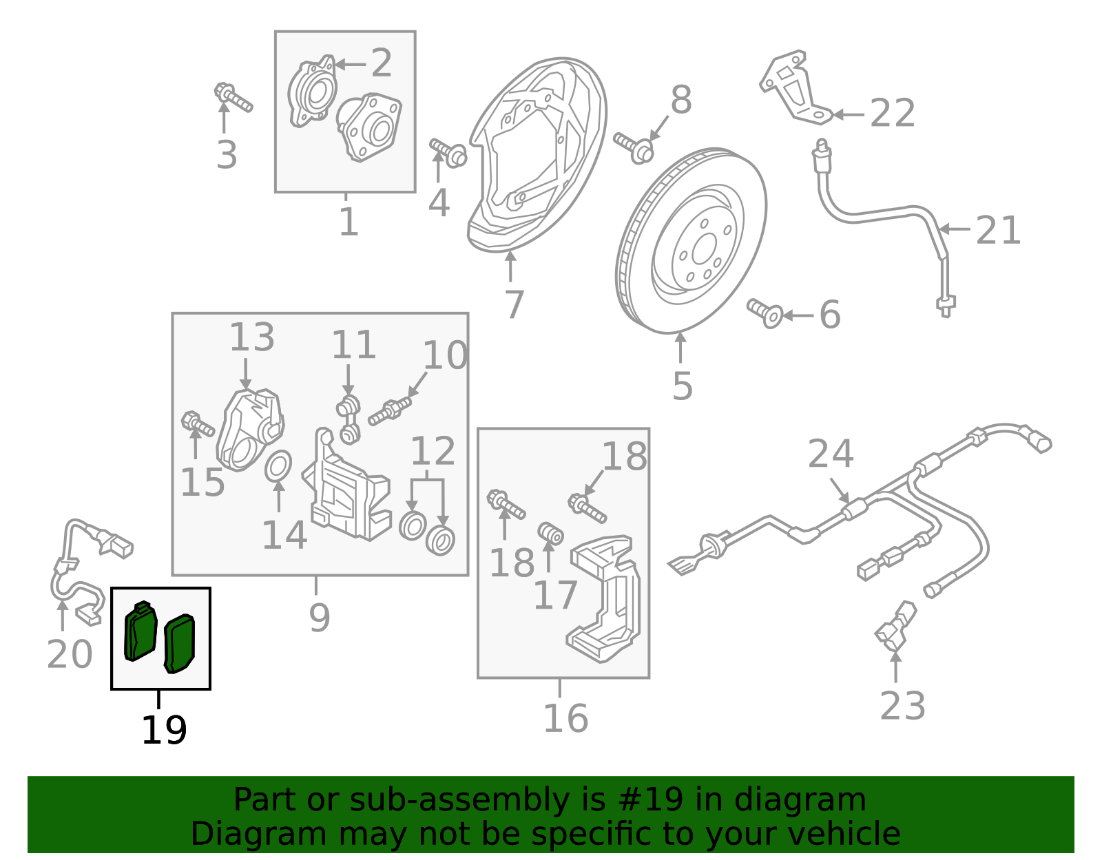 Genuine Audi 4M0-698-451-R | Brake Pads Rear | FREE Shipping on