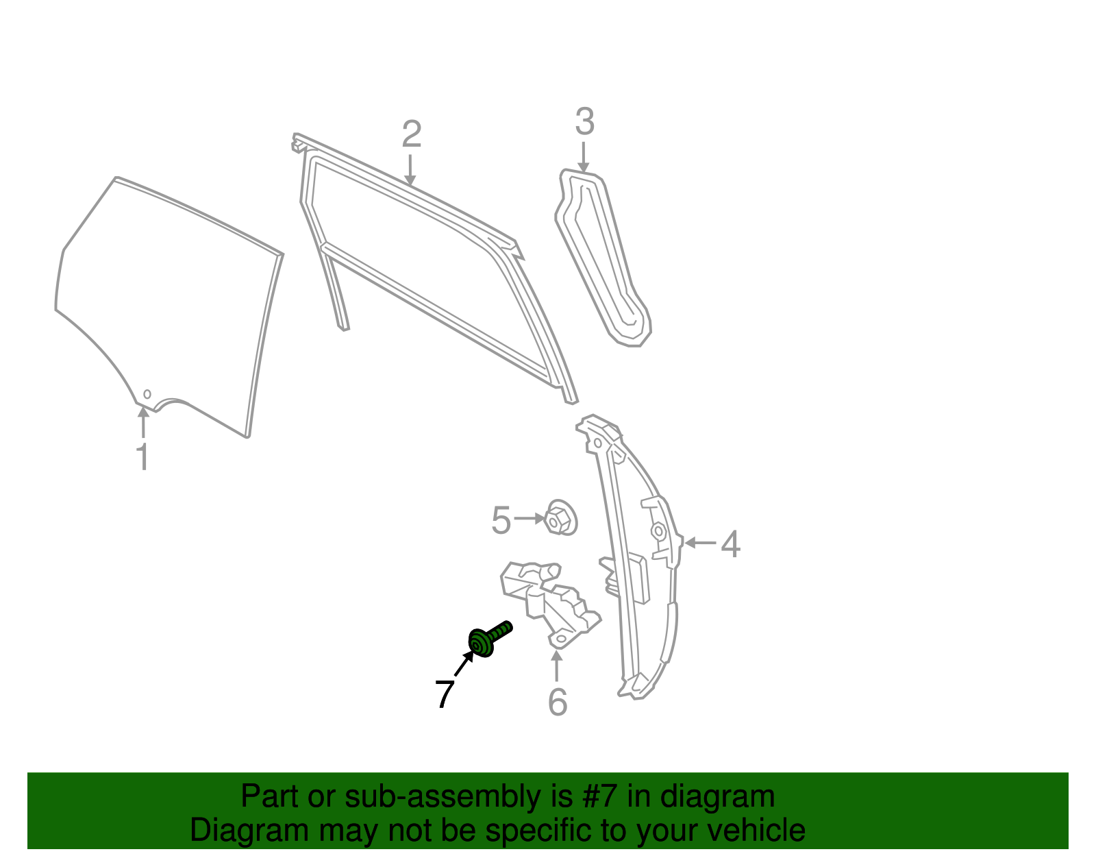 Window Motor Screw - Porsche (N-907-397-04)