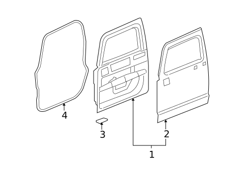 Door & Components for 2010 Hummer H3 #2