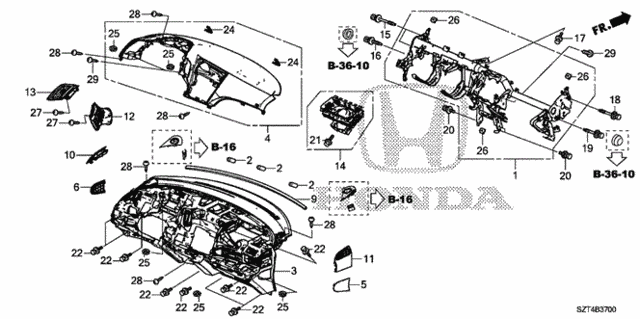 Instrument Panel for 2012 Honda CR-Z #0