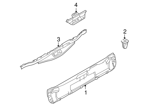 Interior Trim - Tail Gate for 2008 BMW X5 #0
