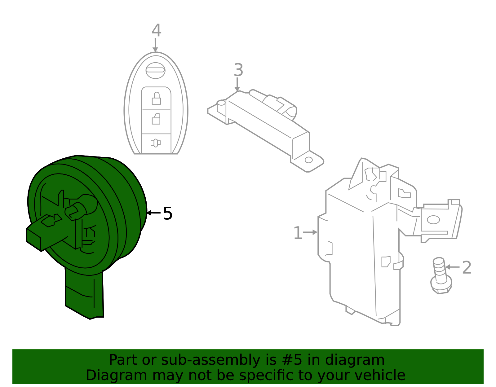 25641 2018-2025 Nissan Hazard Warning Switch 25641-5RA0A | OEM Parts Online