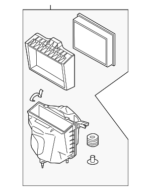 16500CF10A - : Air Cleaner Assembly for Nissan Image