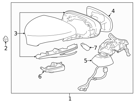 Outside Mirrors for 2019 Lexus GS300 #0