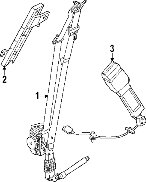 Front Seat Belts for 2025 Lincoln Nautilus #0