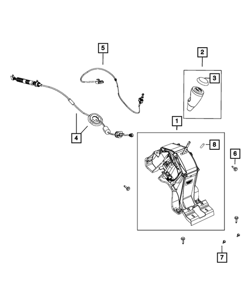 Gearshift Controls and Related Parts for 2015 Jeep Compass #0