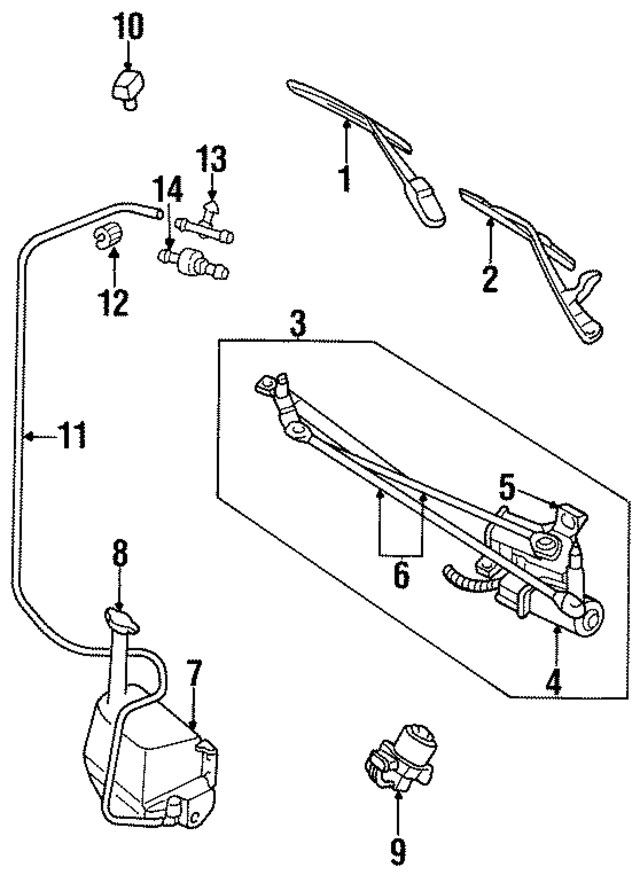 4814157AB - Body: Wiper Arm for Mopar Image