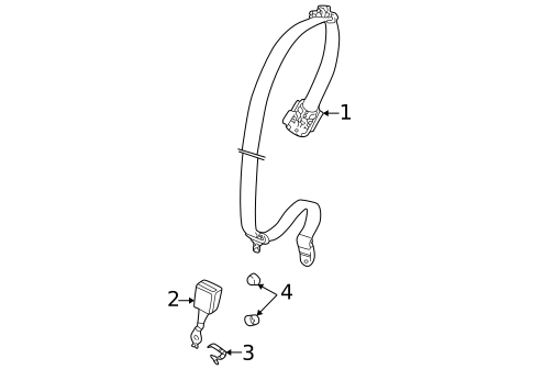 Rear Seat Belts for 2003 Porsche 911 #0