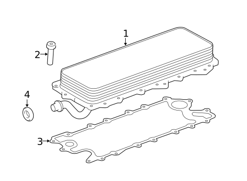 Engine Oil Cooler for 2021 Land Rover Range Rover #0