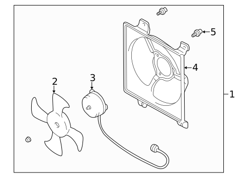 Condenser Fan for 2003 Mitsubishi Galant #0