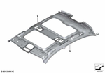 51447989410 - Individual Equipment: Roofliner Slide/Tilt Sunroof Alcantara for BMW: 740eX, 740i, 740iX, 745eX, 750i, 750iX, BMW ALPINA B7, M760iX Image image