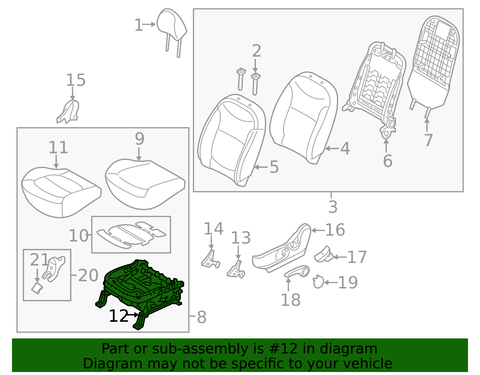 88500-B2080 - Seat Track 2017-2019 Kia Soul | Smithtown Kia Parts