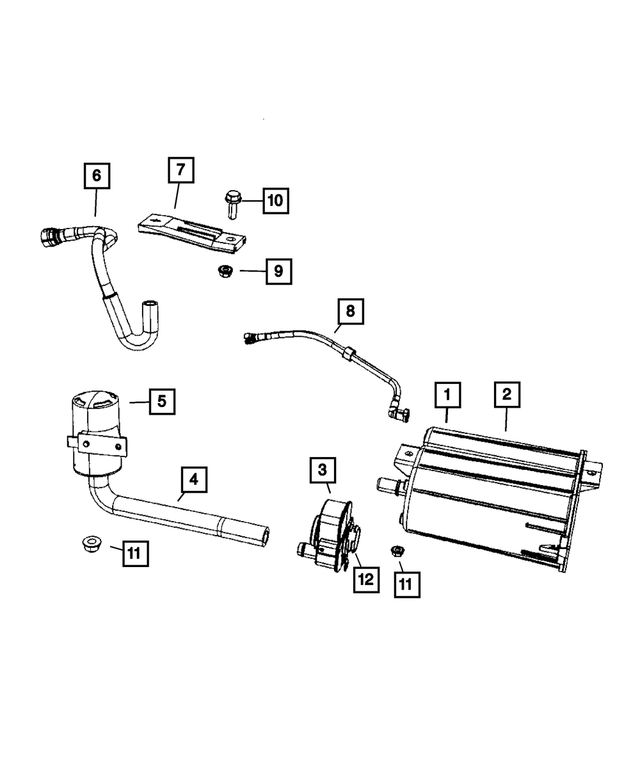 5273389AC - Emission Systems: Vapor Canister for Mopar Image