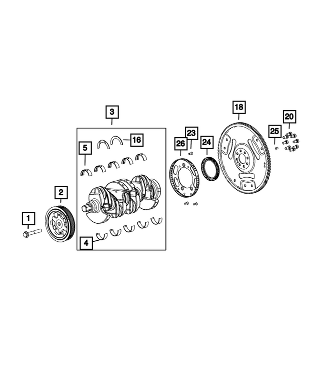 68440255AA - Engine: Hex Flange Head Bolt for Mopar Image