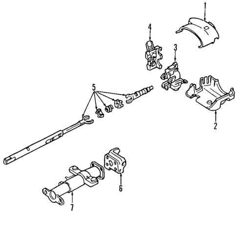 Steering Column for 2005 Chevrolet Colorado #0