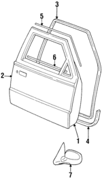 ZZM259010A - Body: Door Shell for Mazda: B2300, B2500, B3000, B4000 Image