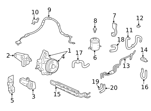 Pump & Hoses for 1998 Acura Integra #0
