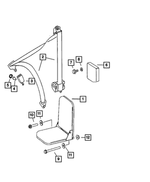 1HF671F7AA - Interior Trim: Front Seat Complete for Mopar Image