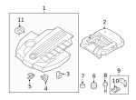 7119906086 - Engine: Engine Cover Screw for BMW Image