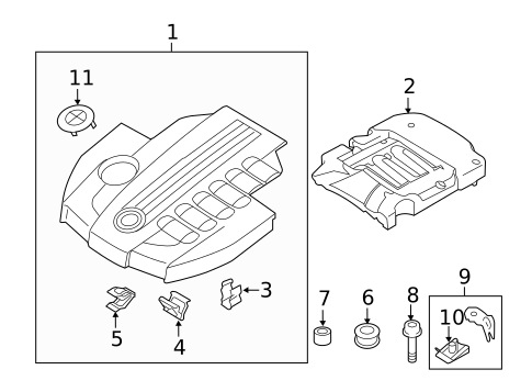 Engine Appearance Cover for 2013 BMW X5 #0