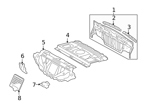 Rear Body for 2011 Lexus GS450h #0