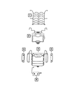 68644342AA - Interior Trim: Power 2 Way Lumbar for Mopar Image