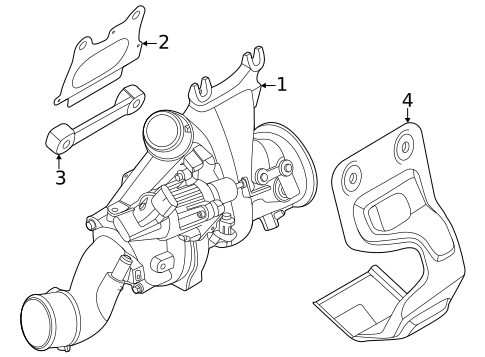 Turbocharger & Components for 2024 Genesis GV70 #0