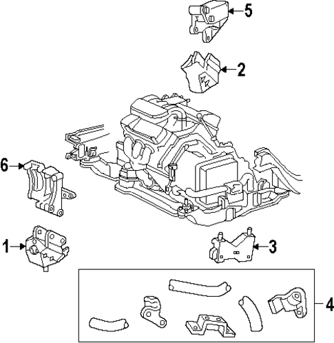 Engine & Trans Mounting for 1995 Ford Windstar #0