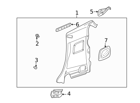 Interior Trim - Quarter Panels for 2003 Lexus SC430 #0