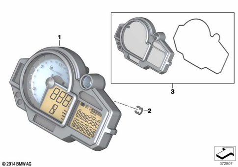 Instrument Cluster for 2014 BMW-Motorrad HP4 #0
