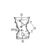 6509284AA - 2.0L Gas; Engine: Hex Flange Head Bolt, Mounting for Chrysler: 200, Sebring | Dodge: Avenger, Caliber, Dart, Hornet, Journey | Fiat: 500X | Jeep: Cherokee, Compass, Grand Cherokee, Patriot, Renegade, Wrangler | Ram: ProMaster City Image