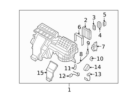 HVAC Case for 2011 Hyundai Azera #0