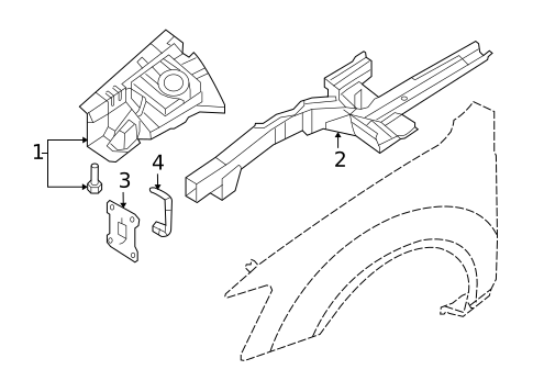 Structural Components & Rails for 2009 Hyundai Sonata #0