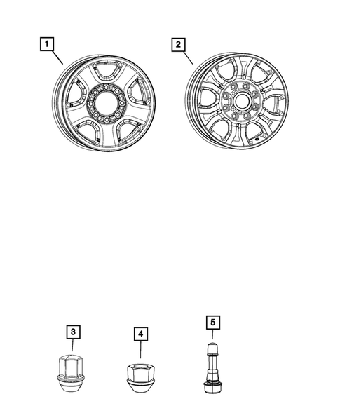 Wheels, Tires and Hardware for 2018 Ram 3500 #2
