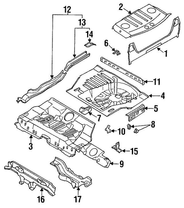7565550J00 - Body: Mount for Infiniti Image