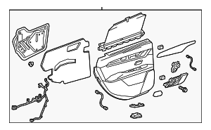84274825 - : Part# 84274825 F Trim for Cadillac: CT6 Image