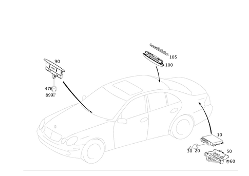Parktronic System (Pts) for 2003 Mercedes-Benz E500 #0
