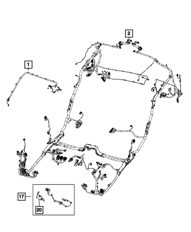 « 68380180AF – Electrical : Pontage De Rétroviseur Cablage pour Mopar Image »
