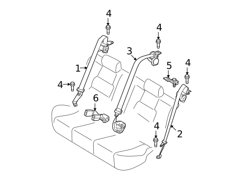 Seat Belt for 2009 Mazda 6 #1