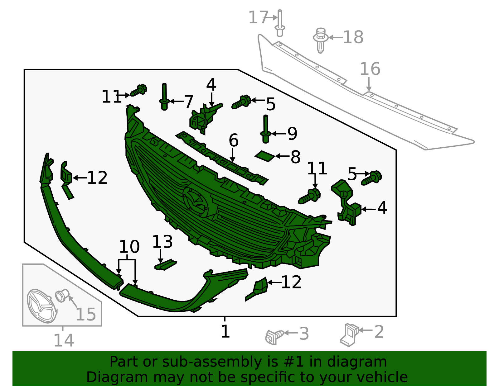 TK48-50-710G - Grille Assembly 2016-2019 Mazda CX-9 | Mazda-Parts