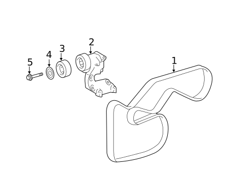 Belts & Pulleys for 2011 Toyota Camry #0