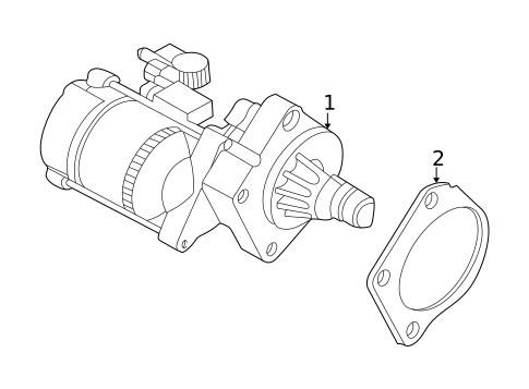 Starter for 2001 Chrysler 300M #0