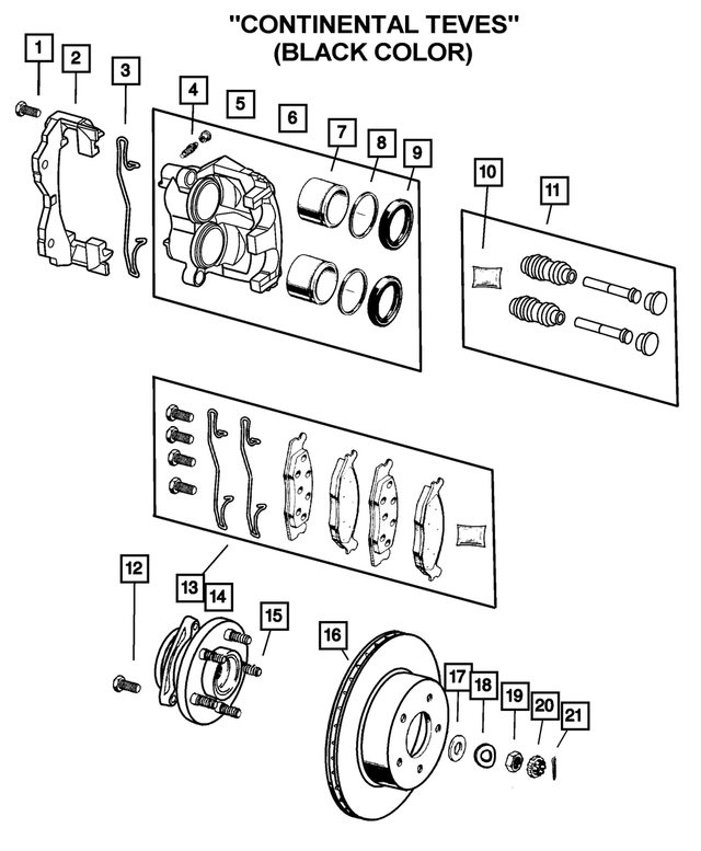 5018592AB - : Front Disc Brake Pad Kit for Mopar Image