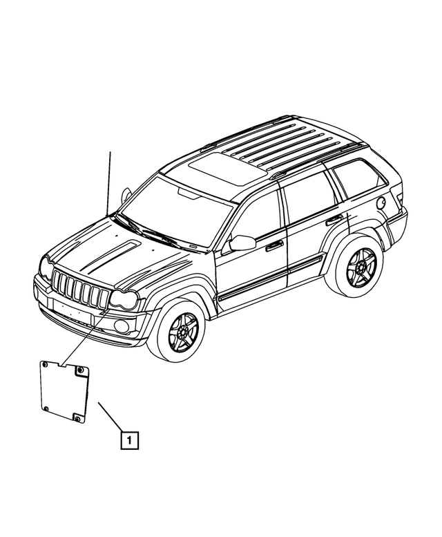 55079008AA - Electrical: Headlamp Leveling Module for Mopar Image