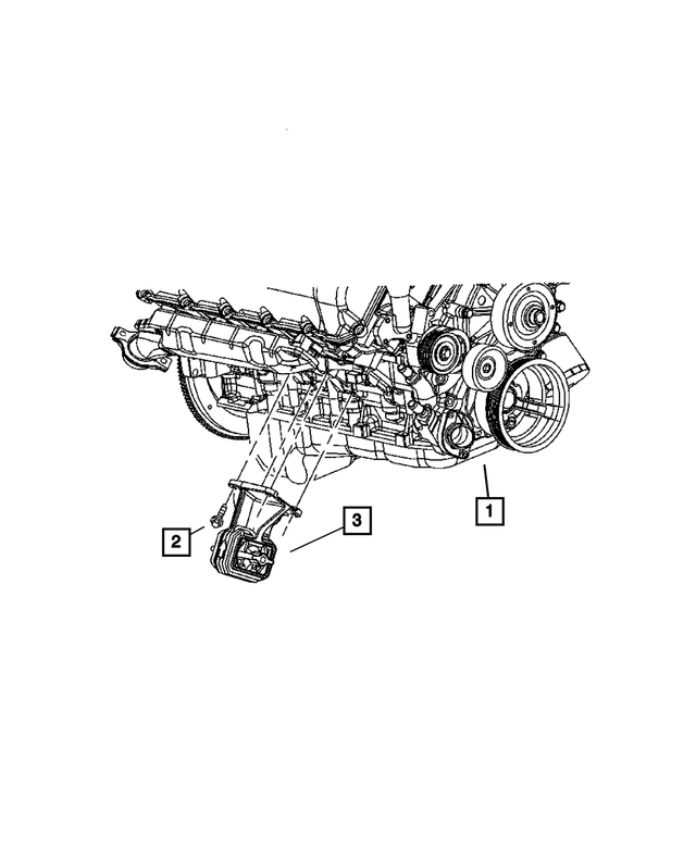 52090300AF - : Engine Mounting Bracket And Insulator for Mopar Image