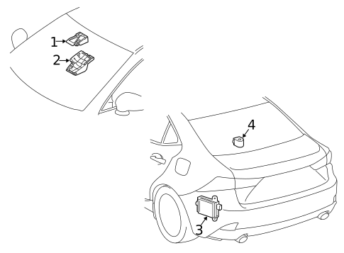 Electrical Components for 2016 Lexus IS200t #3