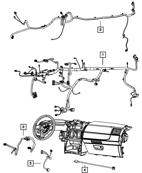 Wiring, Instrument Panel for 2011 Dodge Grand Caravan #0