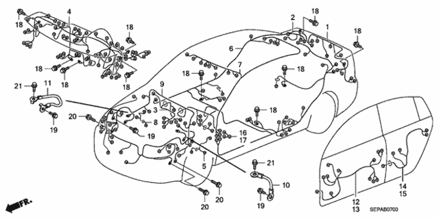 Wire Harness for 2008 Acura TL #0